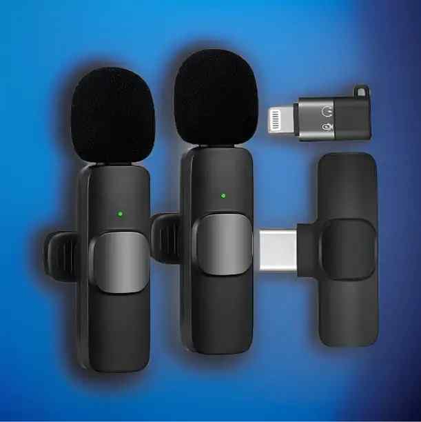 2-in-1 Wireless Lavalier Microphone