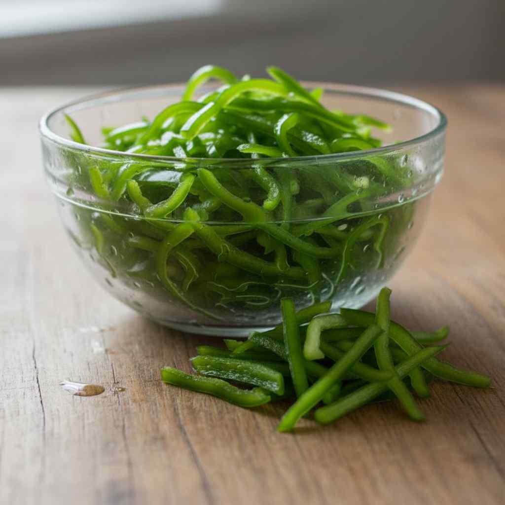 Capsicum - Green (Chiffonade)