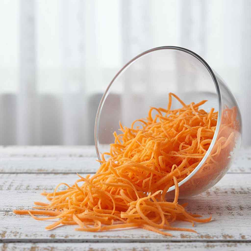 Carrot (Chiffonade Shredding)