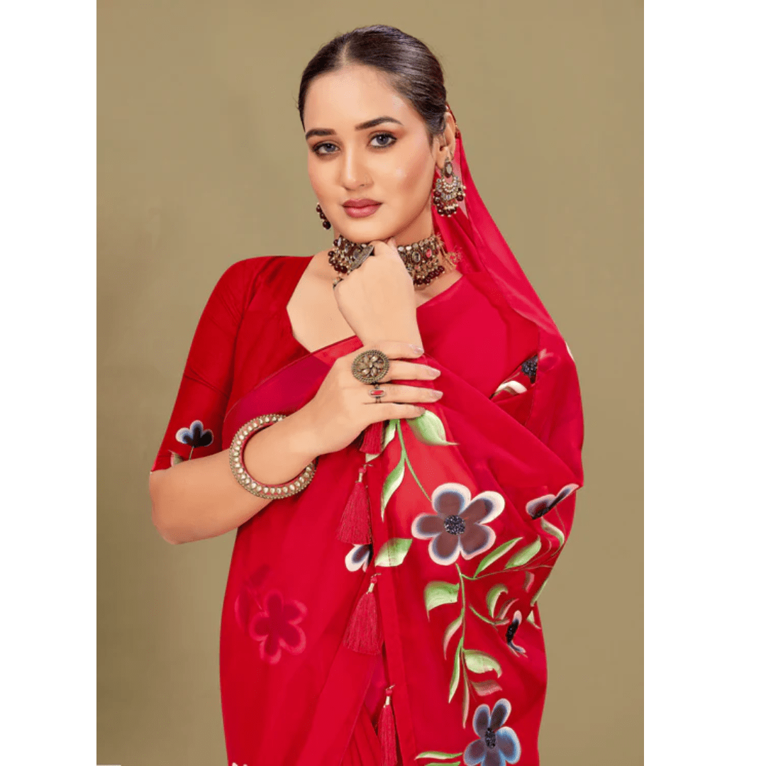 Red Saree