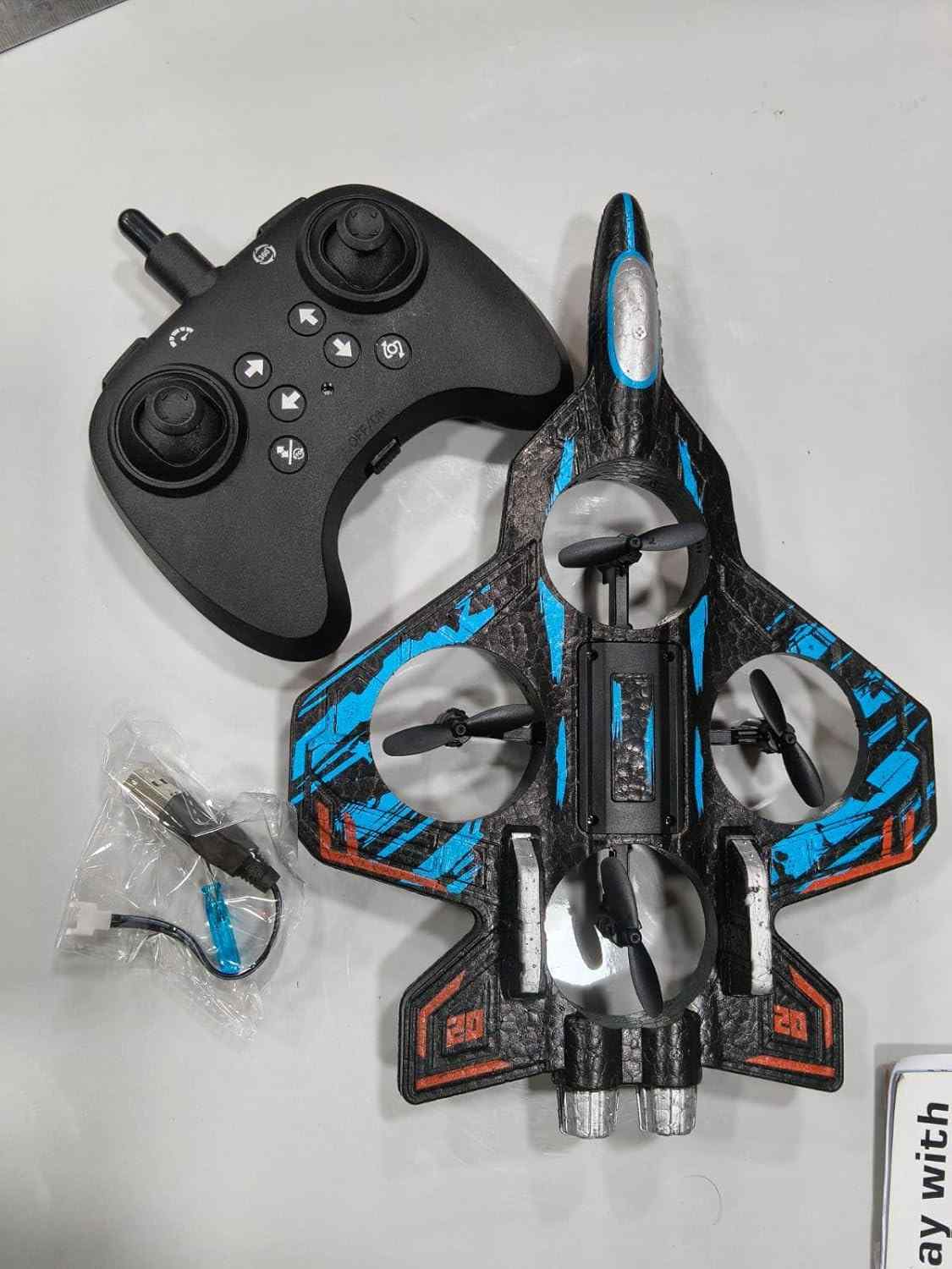 Drone Thunder Combat Flight RC Drone With 360 Degree Flips LED Lights 2.4GHz Remote Rechargeable Battery
