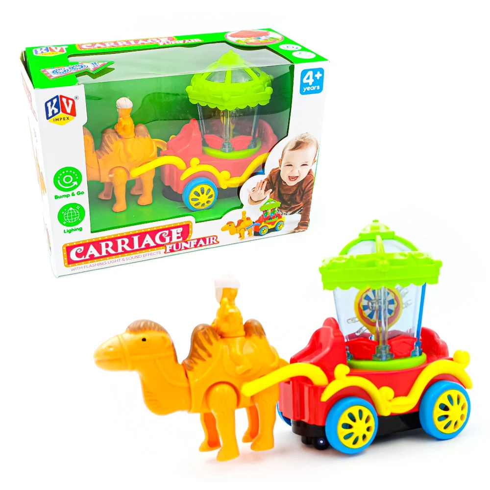 Bump & Go City Carriage Funfair (Camel) With Light And Music