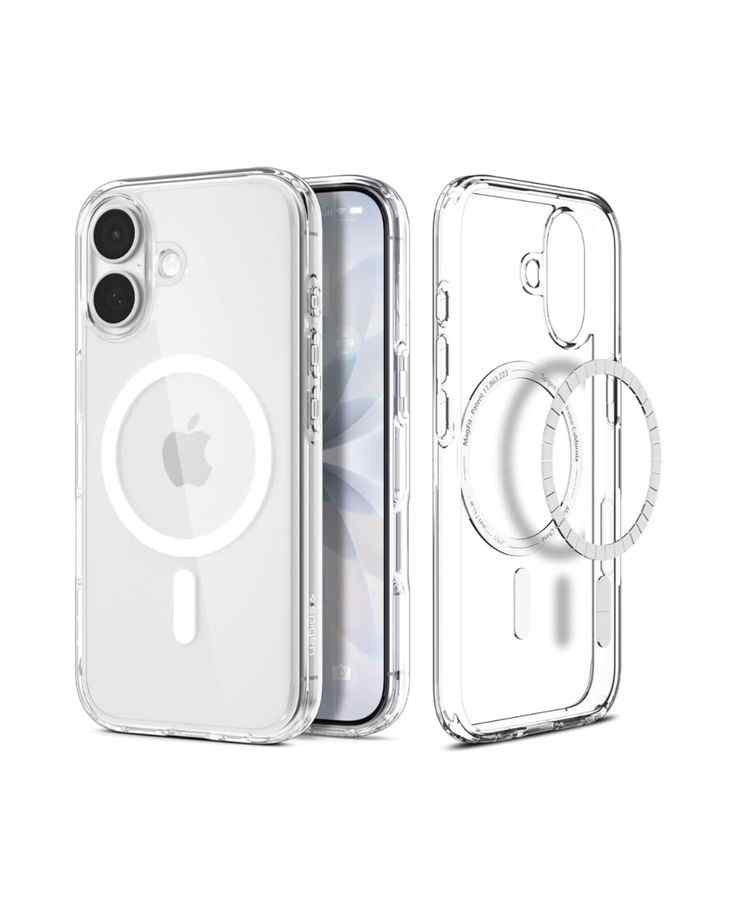 Spigen Thin Fit Clear T MagFit iPhone 17 Back Cover Case, Never Yellow - (PC | Clear White) 