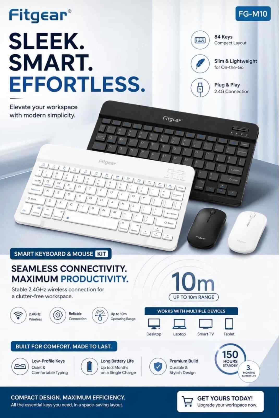 FITGEAR M10 MINI KEYBORD WIRELESS